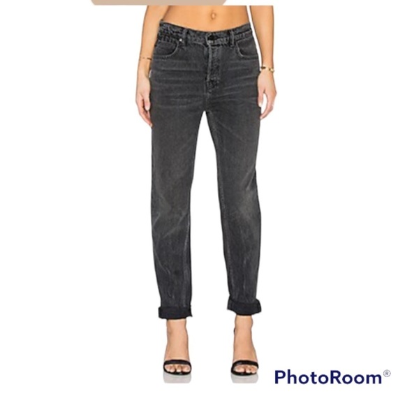 Alexander Wang 003 Boy Fit Jeans in Grey Aged - Picture 1 of 5